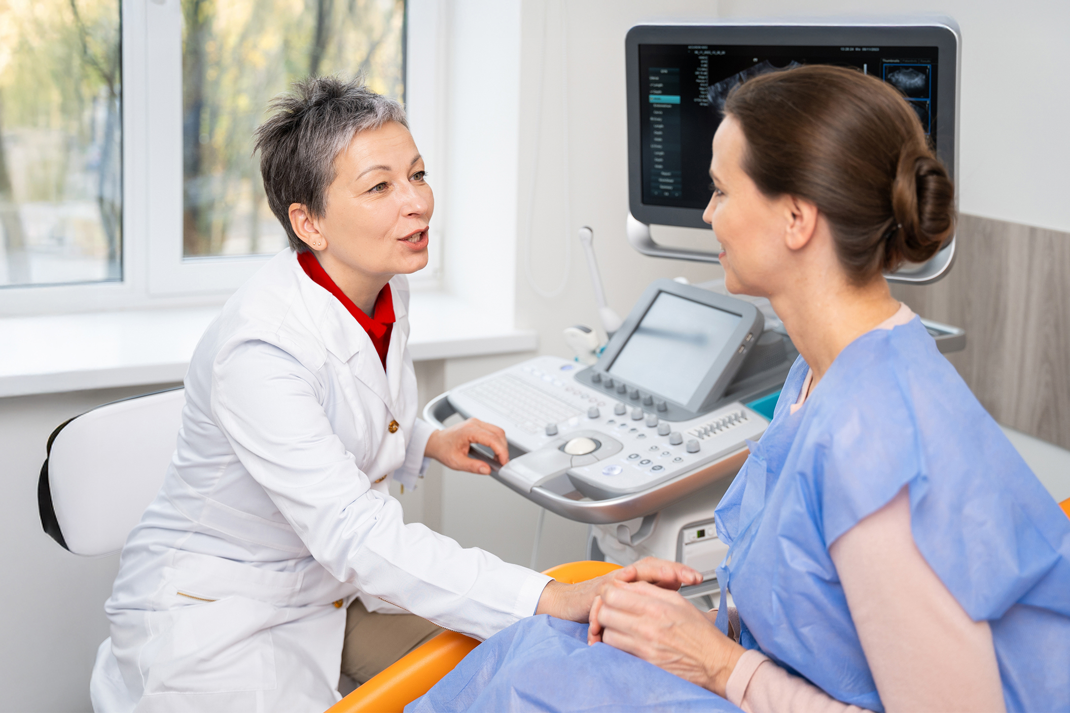 Doctor consoling a patient