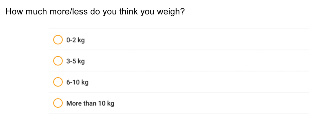 BMI question Part 2