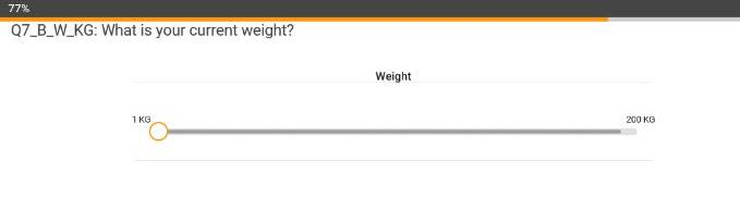 Weight scale question